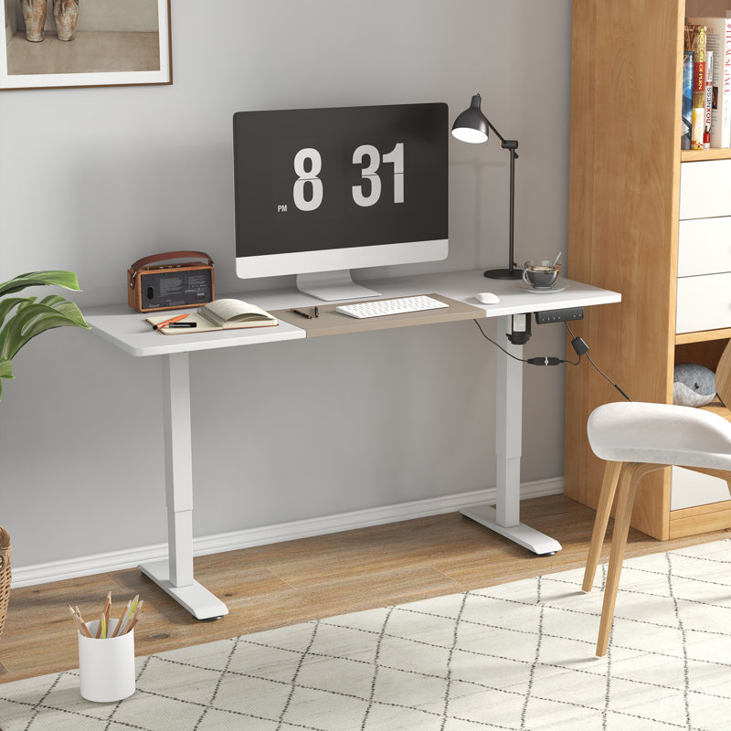 Oakhaven 140cm W Height Adjustable Rectangle Standing Desk