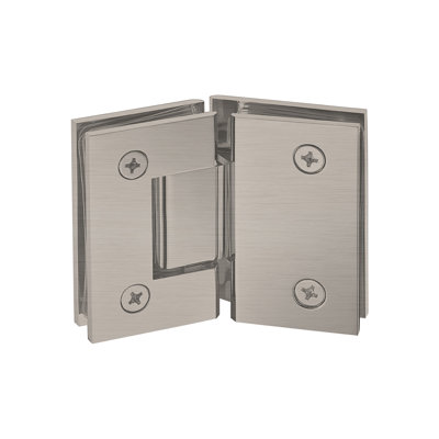 Glass To Glass Shower Hinge With Phillip Screws, Allen Screws And Allen Key Bright Chrome Finish