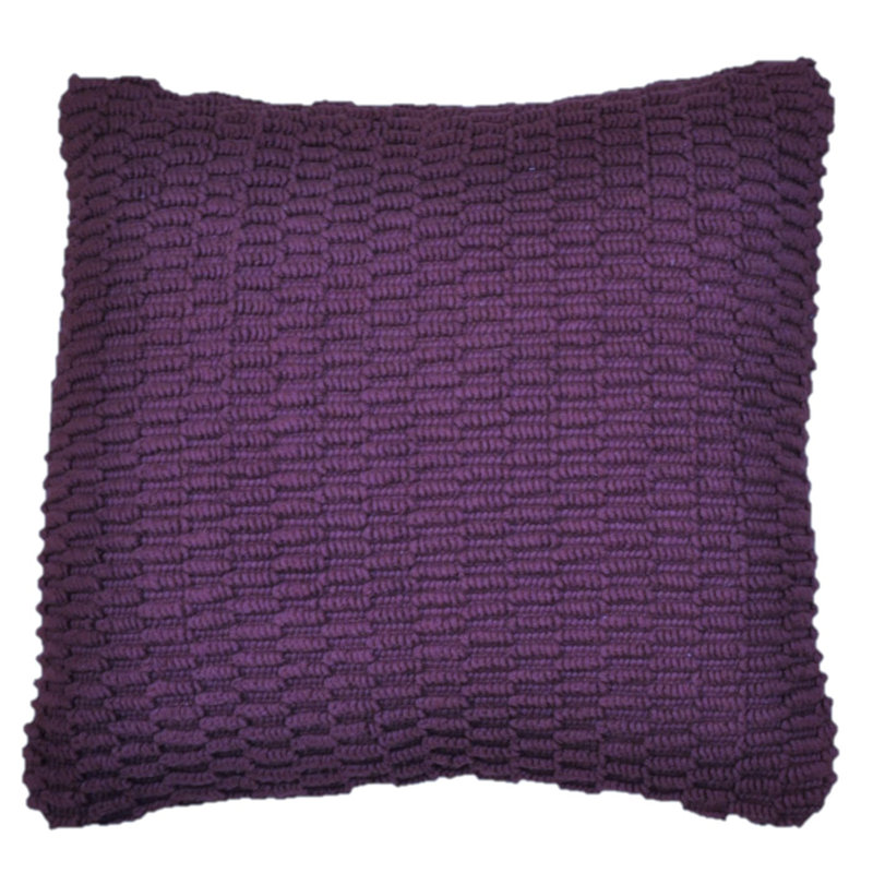  Square Cotton Pillow Cover & Insert, Mauve
