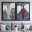 Angels "Tout le monde", ensemble de 2 reproductions sur toiles encadrées-462000009-462000010
