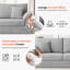 Causeuse nuage gris clair | Sans assemblage, 4 coussins-130513161
