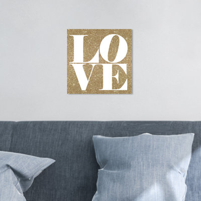 Build on Love Glitter - art textuel