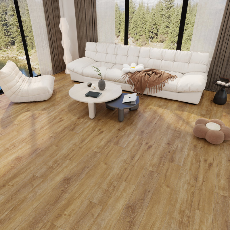 7.17 In. X 48 In. 12Mil 5Mm Waterproof SPC Rigid Core Luxury Vinyl Plank Flooring, Capital Medium