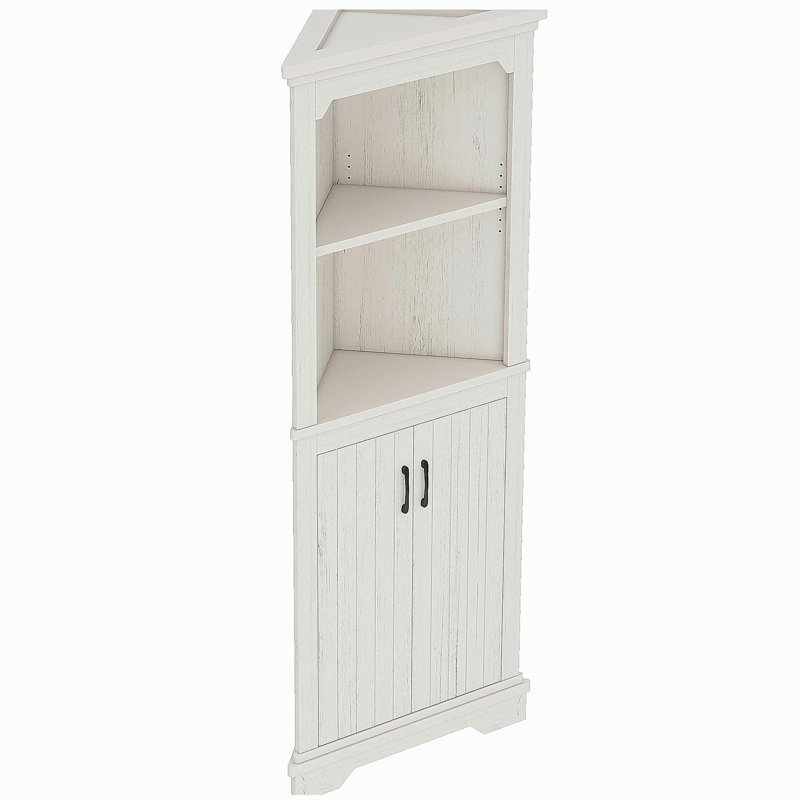 Grande armoire d'angle avec portes pour le salon, la salle de bain, la salle à manger ou la cuisine
