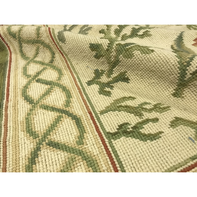 Hand-Knotted High-Quality Beige Area Rug