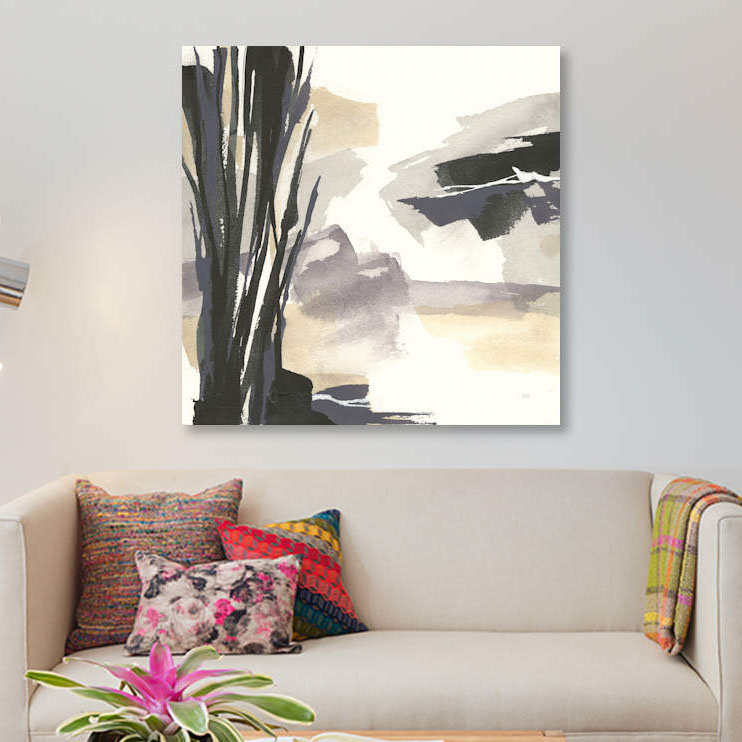 «Placid II», reproduction sur toile, H 37 po x l 37 po x P 1,5 po, Pas de tapis, Toile tendue
