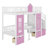 Adonya Kids Twin Over Twin Bunk Bed-182423034