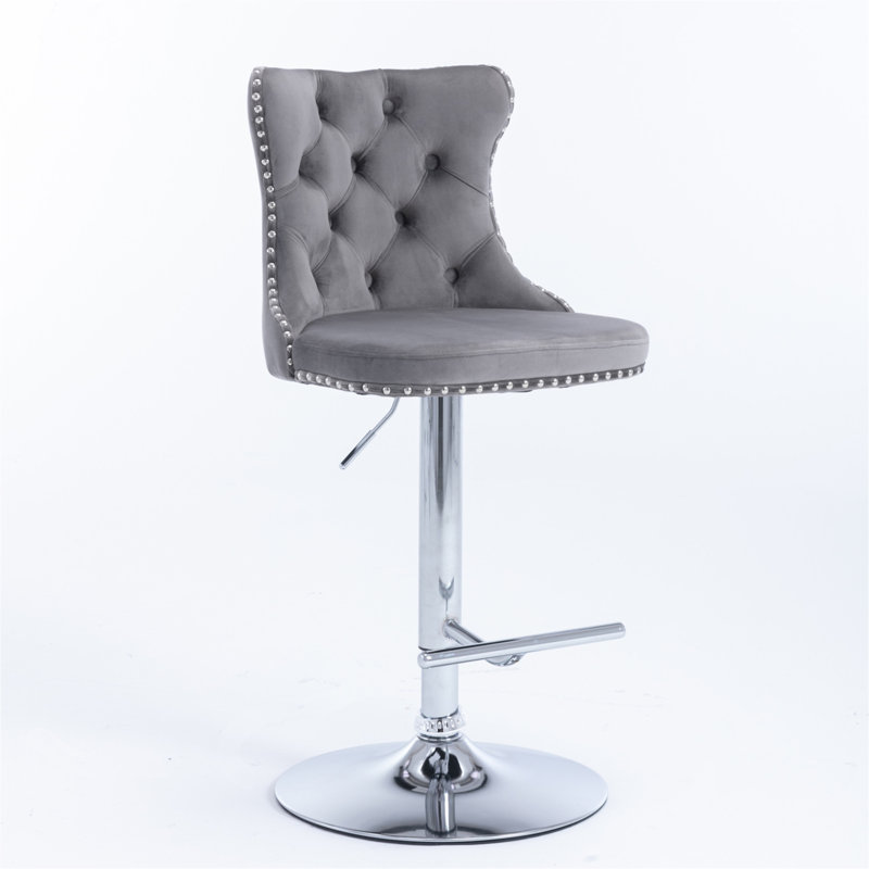 Chaise de salle à manger, Argent argent, Gris