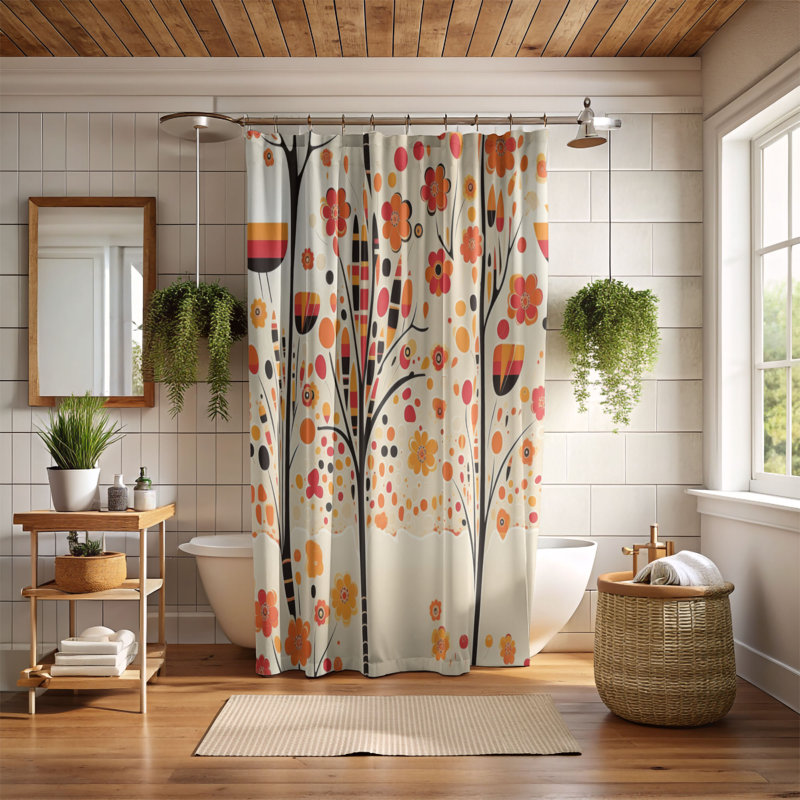 Rideau de douche Brackeen, H 74 po x l 71 po