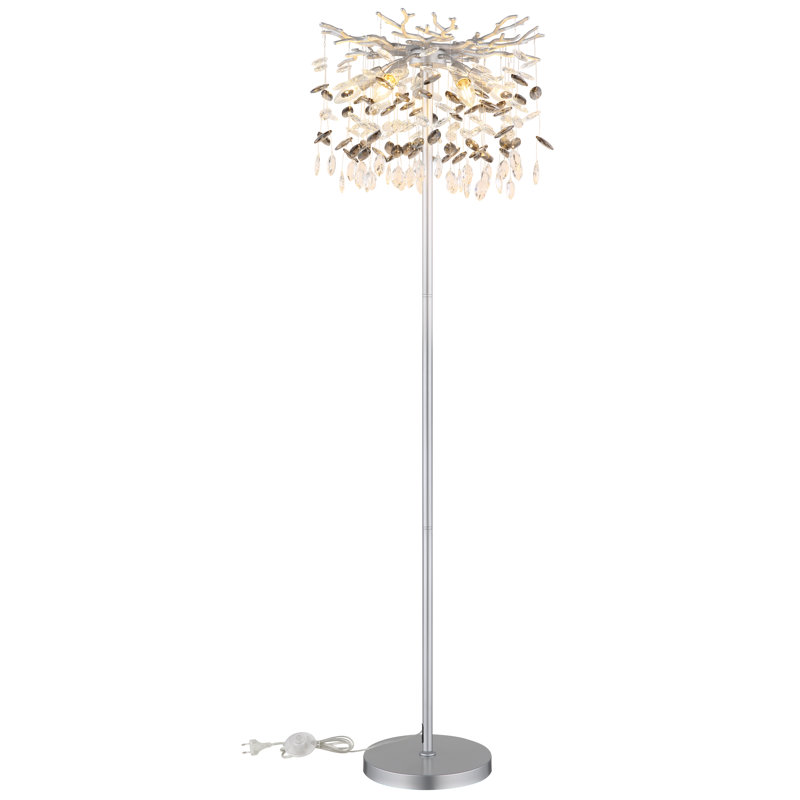 155cm Matte Novelty Floor Lamp, Silver