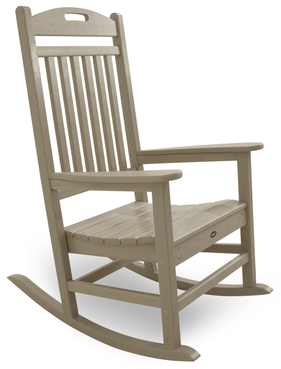 POLYWOOD® Yacht Club Patio Rocking Chair, Beige