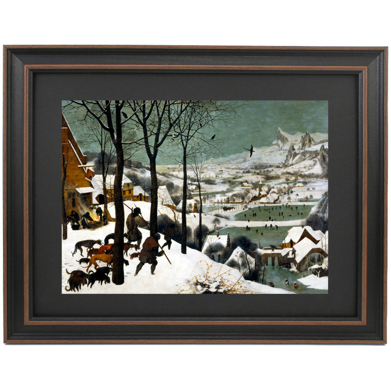 Chasseurs dans la neige par Peter Bruegel l'Ancien, H 27 po x l 36 po