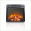 Foyer électrique encastrable de 18 pouces, chauffe mince avec flamme réaliste Ensemble de bûches | Certifié CSA / UL | Verre trempé + tôle + plastique | Noir antique-215493870