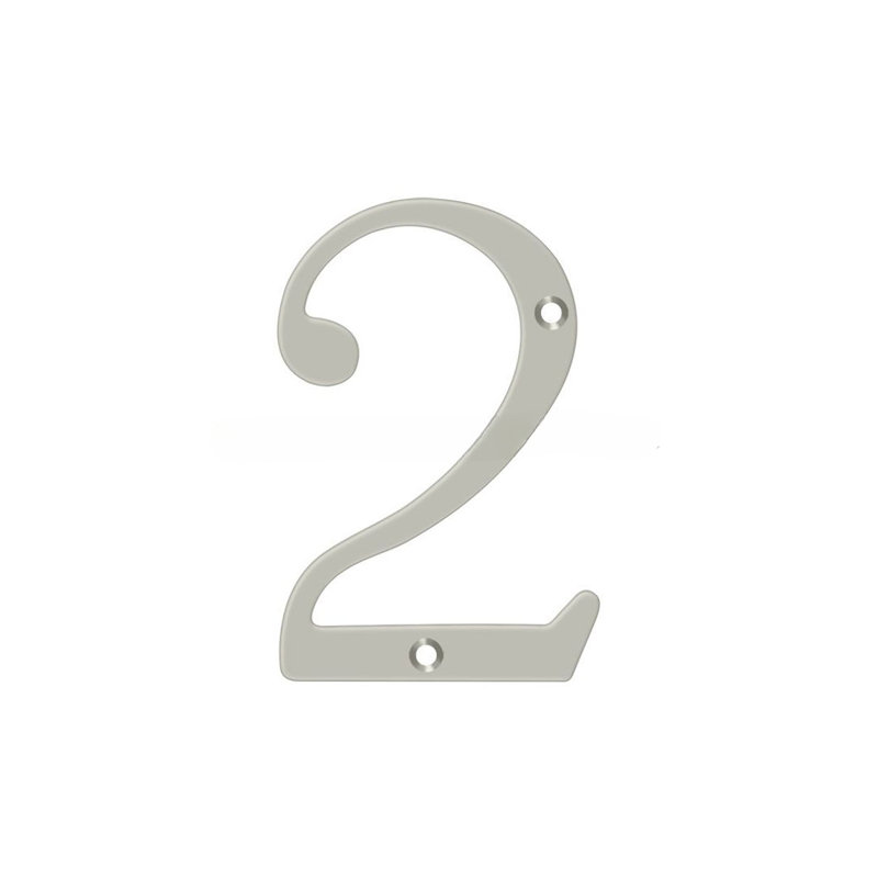 House Number, Oil-Rubber Bronze, 5