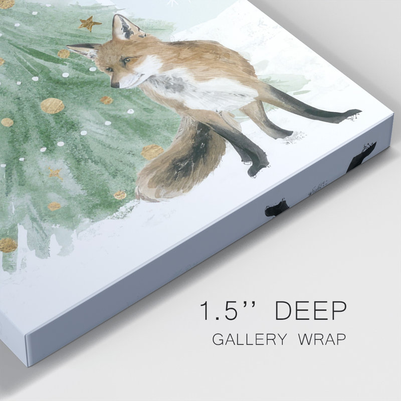" Christmas In The Forest Collection B ", 18" H x 12" W 1.5" D
