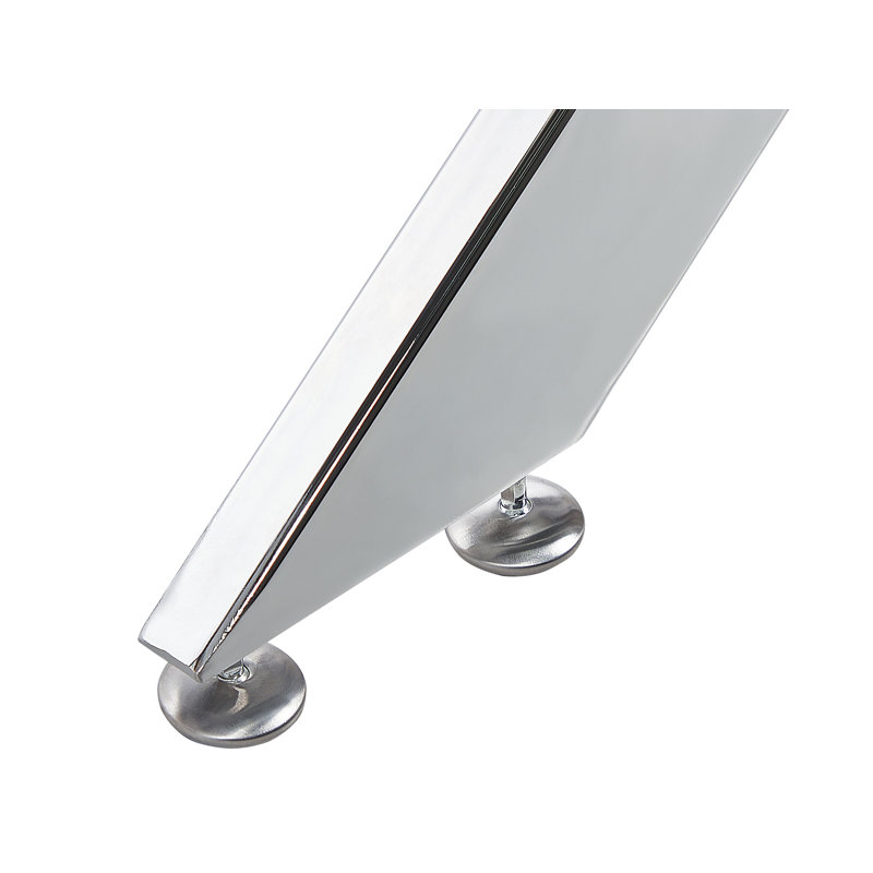 Keanna Glass Top Metal Base Dining Table