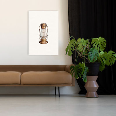 Lanterne rétro vintage, reproduction d'art murale rétro classique