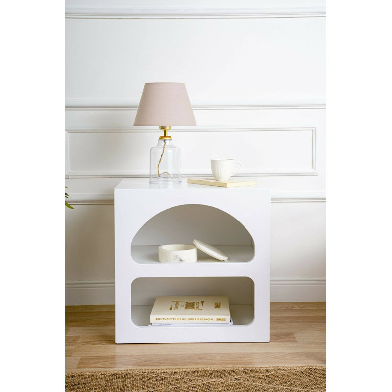 Curtsinger 50cm W Manufactured Wood Bedside Table