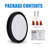 9.5 Inch LED Flush Mount Ceiling Light with Black Frame, 4000K Natural White, Dimmable, 15W 1050LM, Super Slim LED Ceiling Light Fixture, for Closet, Basement, Hallway, ETL Listed-68001347-90976939