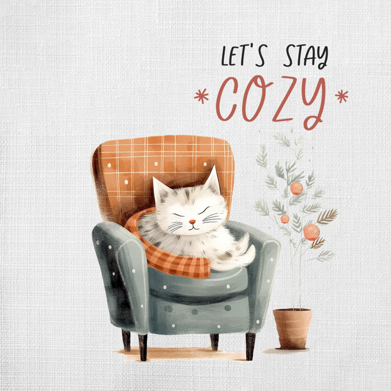 Cozy Christmas - Throw Pillow Insert Included, 18 po x 18 po