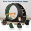 4-in-1 Indoor Cat Running Wheel, Large Quiet Running Wheel with Scratch Pad, Play Roller & Stable Wood Base for Active Cats-1351298326