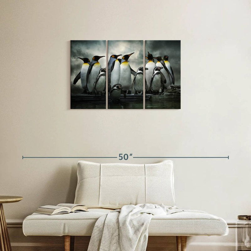 Penguin Huddle, 20" H x 33" W