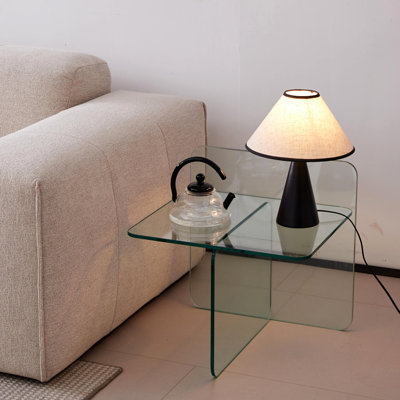 Bureau transparent pour - fonctionnel, espace, table d'appoint pouvant contenir divers articles, s'adapte à tous les styles de décor
