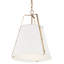 Suspension Kichler Etcher à 2 lumières, blanche avec accents bronze champagne, abat-jour en métal et diffuseur en verre gravé-1761118208-1761118221-1761118223