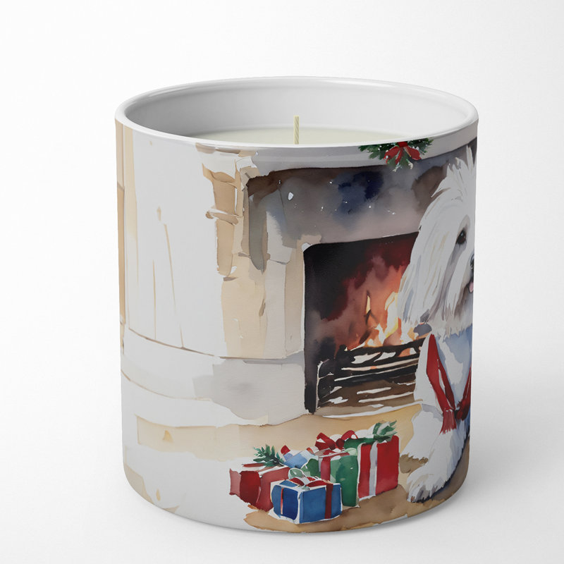 Christmas Tree Scented Tumbler Candle with Ceramic Holder