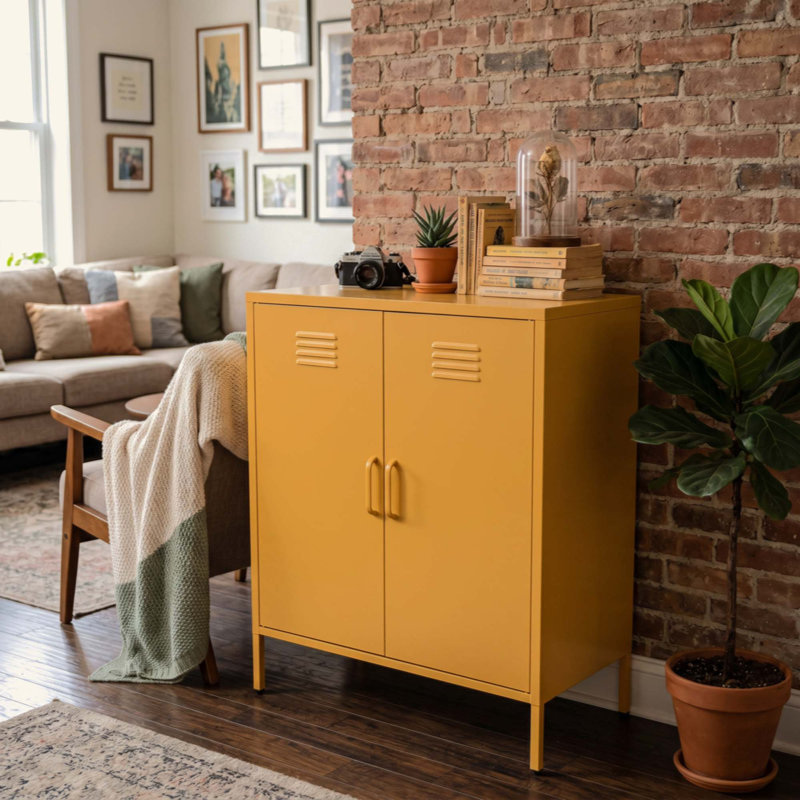 Une armoire de rangement en métal multifonctionnelle