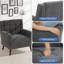 Chaise d'appoint moderne avec fauteuil capitonné et capitonné-1339542620