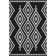 Premium Machine Washable Prisco Black Rug