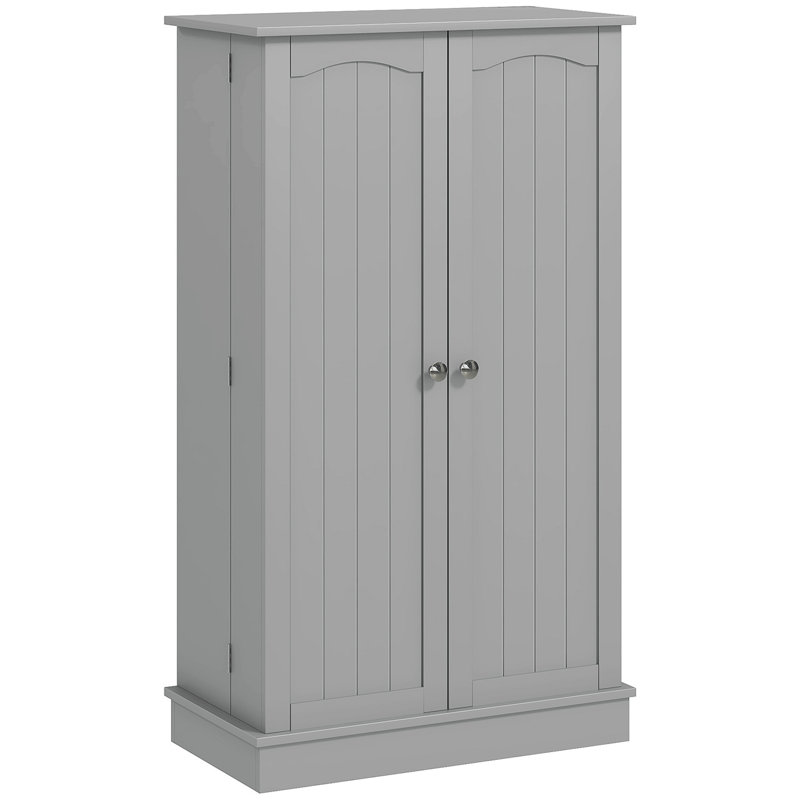 Versatile Kitchen Pantry Storage Cabinet For Organized And Stylish Home Storage, Gray