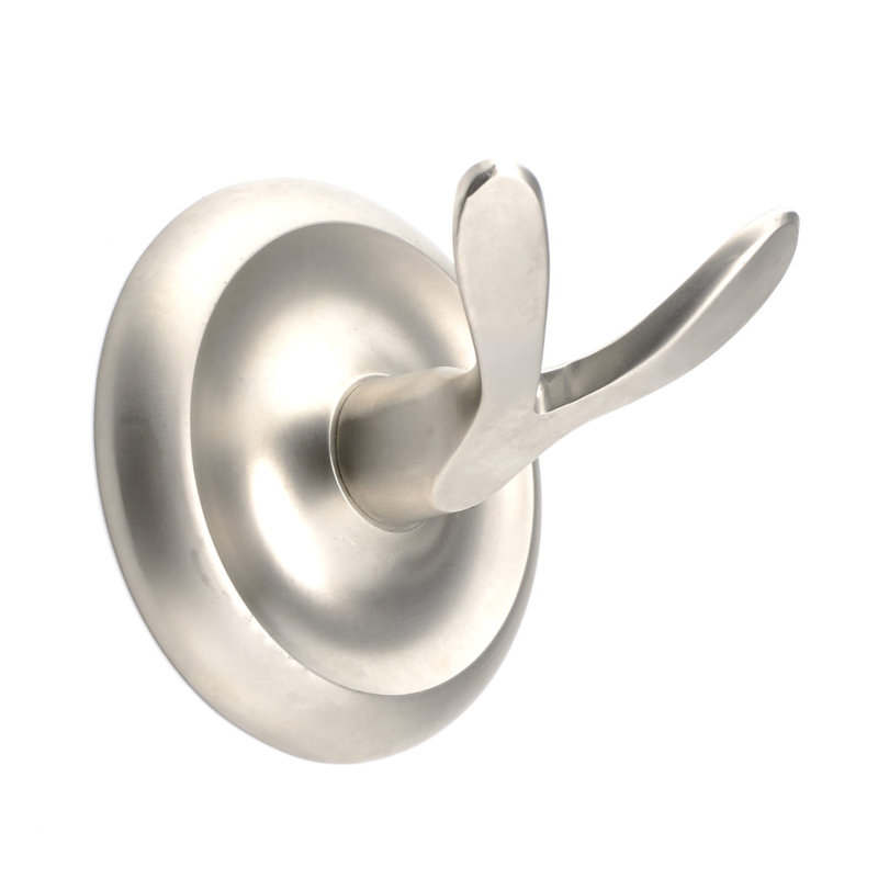 Oxford Wall Mounted Robe Hook, Satin Nickel