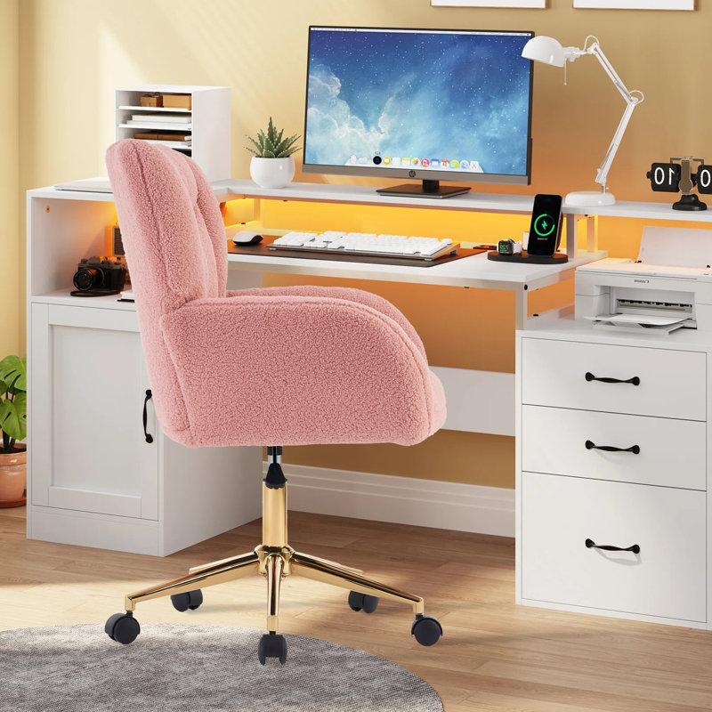 Chaise de bureau Herickson, Teddy, Rose