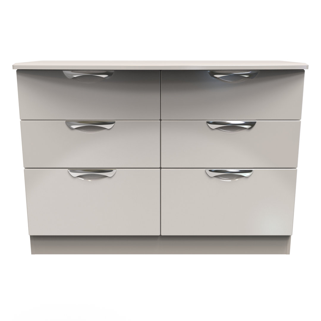 Fully Assembled Ratley 6 Drawer 112Cm W Chest of Drawers