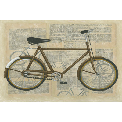 Tour By Bicycle I by Chariklia Zarris - Wrapped Canvas Print