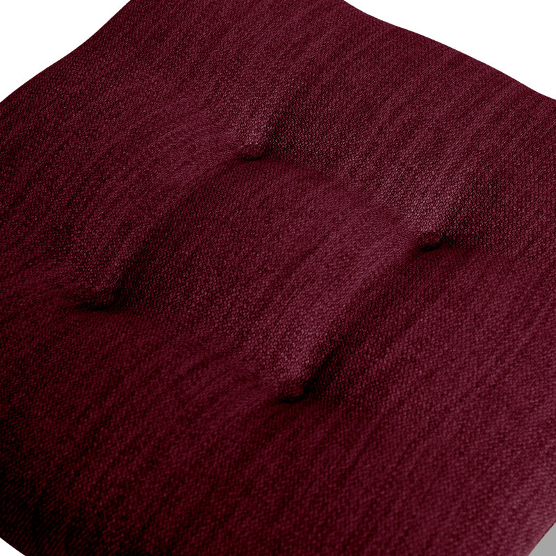 Outdoor 1.5'' Chair Pad, Wine Red, 11.8'' x 11.8''