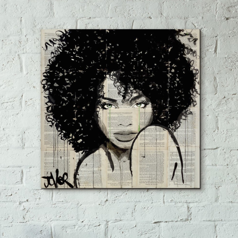 «Angel» par Loui Jover, impression sur toile tendue, H 26 po x l 26 po x P 1,25 po