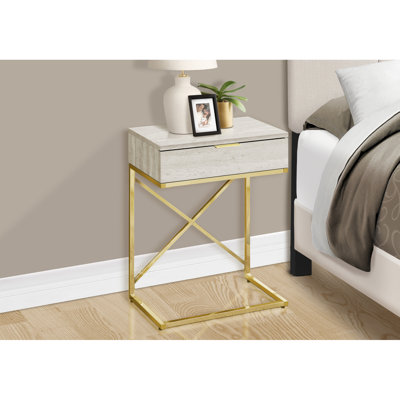 Charmante table d'appoint avec rangement polyvalent et attrait moderne pour n'importe quelle pièce