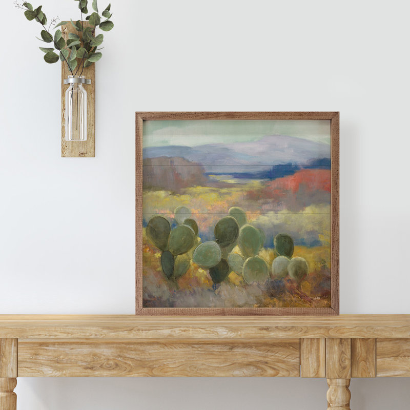 Cactus ronds High Desert II par Julia Purinton, L 24 po x H 24 po