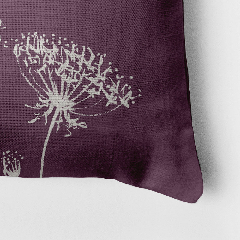  Housse de coussin carré et insert, Violet