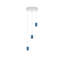 Liyat 3 - Light Blue Cluster Pendant