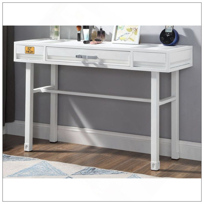 Bureau de coiffeuse Cargo, Blanc