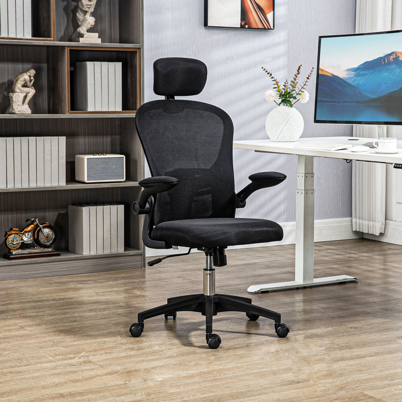 Foam Padding Office Chair, Black