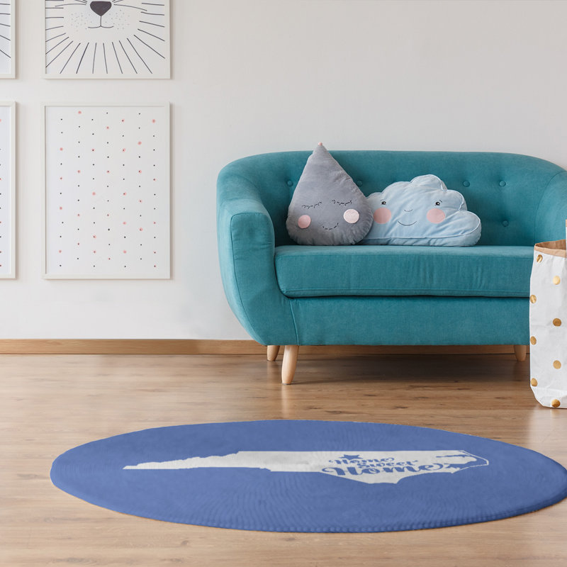 Chenille Indoor Rug, Round 5'
