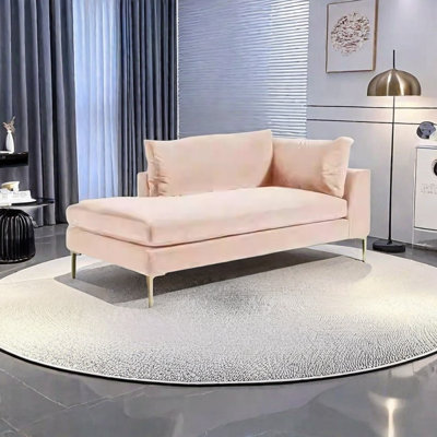 High density foam solid wood chaise longue