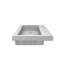 Lavabo de salle de bain en béton rectangulaire encastré sur le comptoir de 48 po fabriqué à la main NativeStone-14237232-37742373