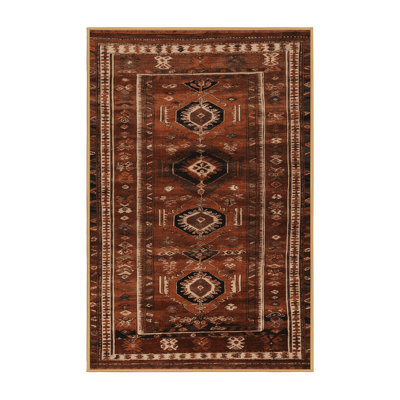 Machine Washable Turkish Brown Area Rug