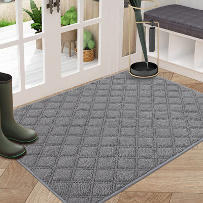 Non-Slip Geometric Indoor Doormat
